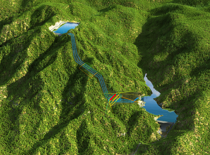 长龙山电站效果图
