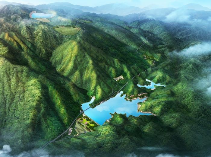 电站建成效果图
