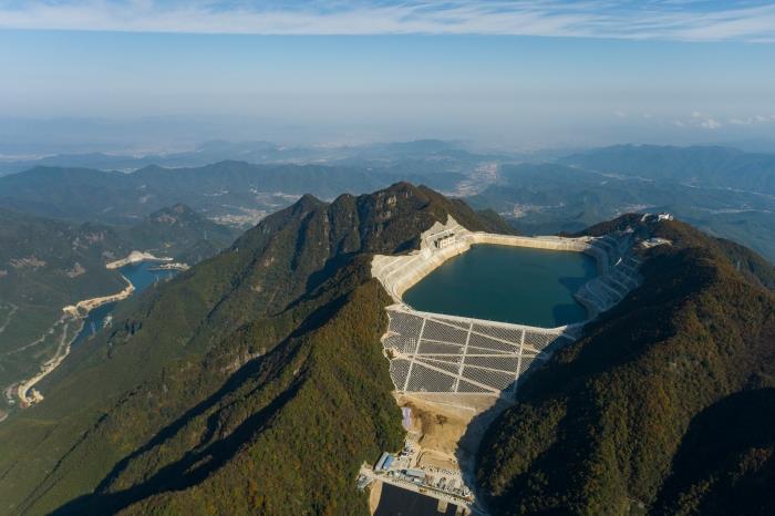 长龙山电站上下水库全貌